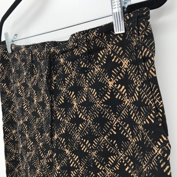 Ralph Lauren Green Tag Tribal Print Crop Pant Black Size 8 - Picture 5 of 6